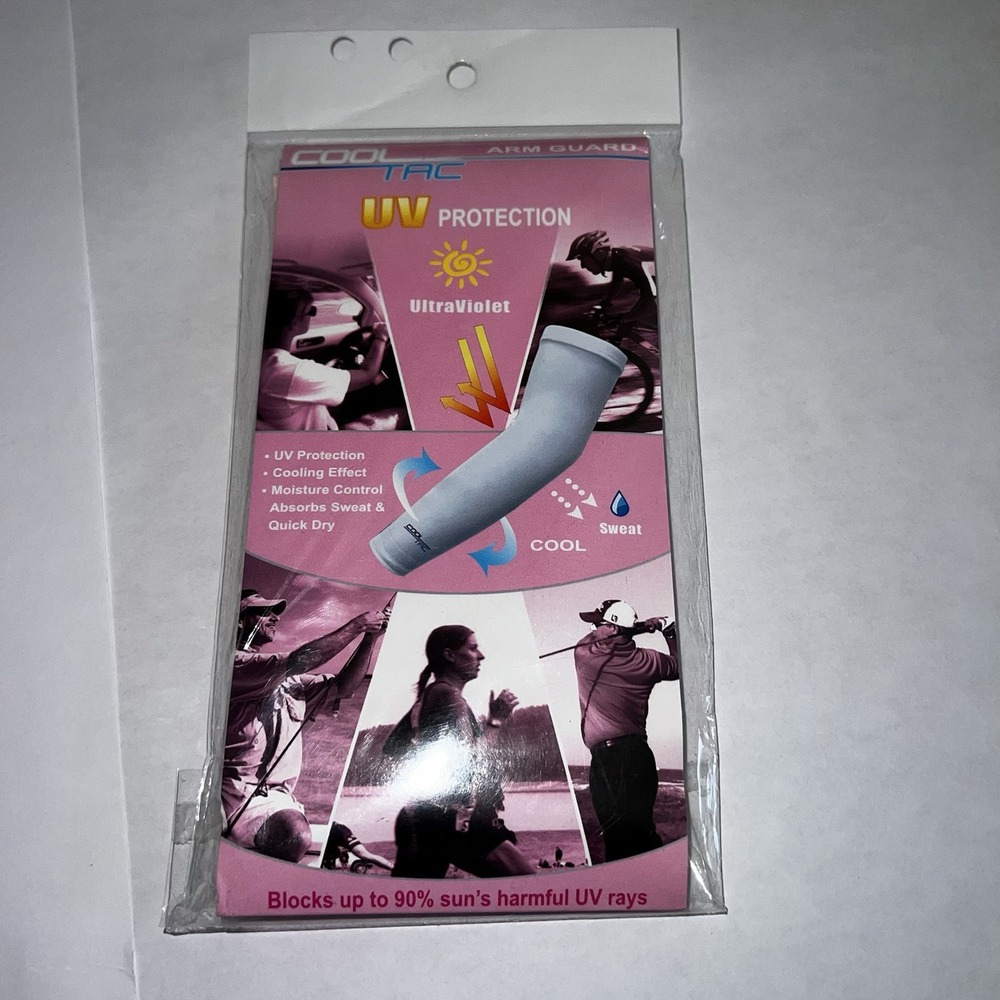 Cool Tac Arm‎ Guard Golf/Tennis/Outdoor Women's Sm White UV Protection NWT